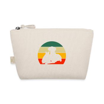 Hundeliebhaber Katzenbesitzer Retro Hunde Katze - Bio-Täschchen - Natur - Vorne