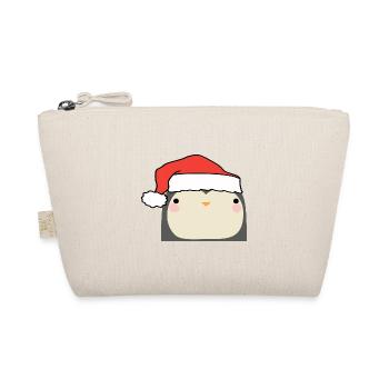 Weihnachten Pinguin - Bio-Täschchen - Natur - Vorne