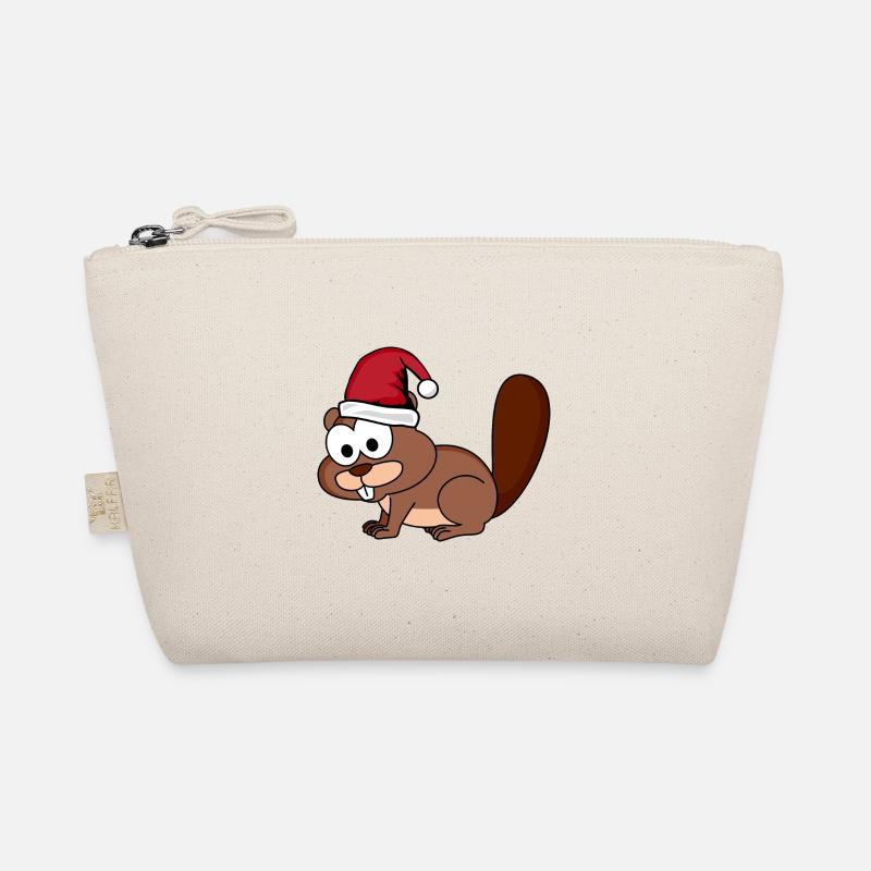 Beaver Comic Christmas Organic Pouch