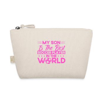Football Mom Sports Fan Football Gift - Organic Pouch - nature - Front