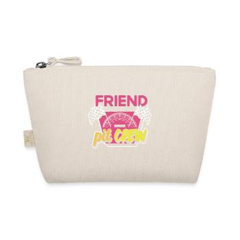 Friend Racing Car Bday Party Family Matching Pit Cr - Organic Pouch - nature - Front