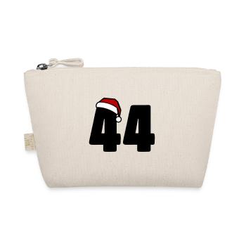 44 Zahl Weihnachten - Bio-Täschchen - Natur - Vorne