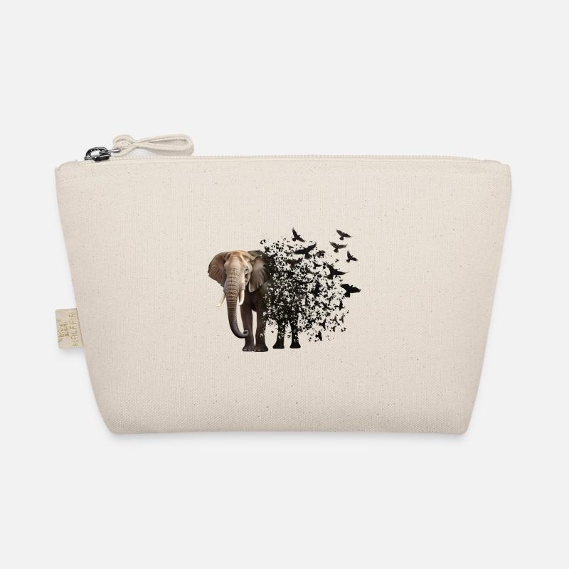 Elefant - Bio-Täschchen - Natur
