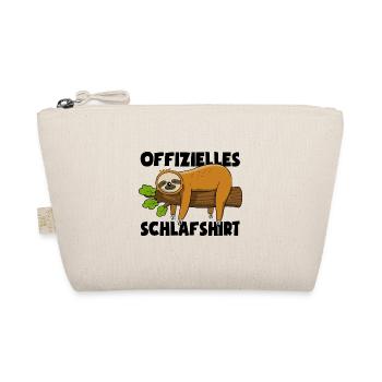Faultier Offizielles Schlafshirt Pyjama - Bio-Täschchen - Natur - Vorne
