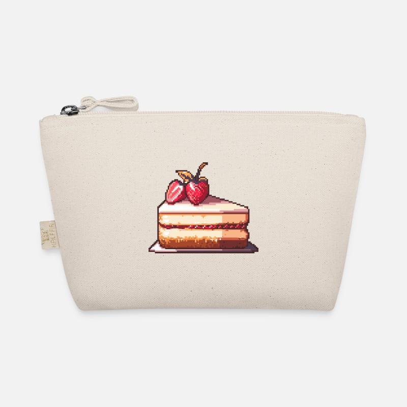 Cheesecake Pixel Icon Cake Organic Pouch