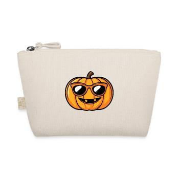 Kürbis Halloween Herbst Cool - Bio-Täschchen - Natur - Vorne