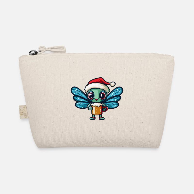 Libelle Weihnachten Bier Bio-Täschchen