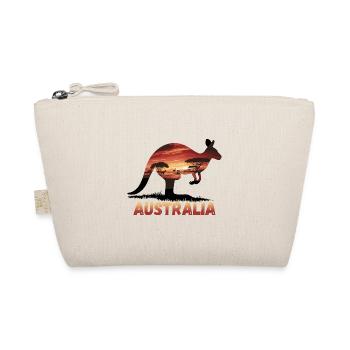 Australien Känguru Australia für Australier - Bio-Täschchen - Natur - Vorne