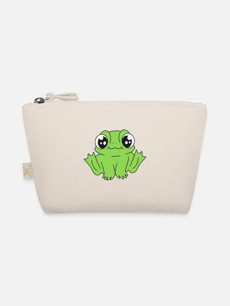 Kinder Kind Frosch Baby Kröte Frösche - Bio-Täschchen - Natur