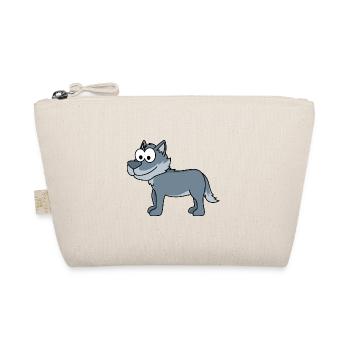 Wolf Comic Tier - Bio-Täschchen - Natur - Vorne