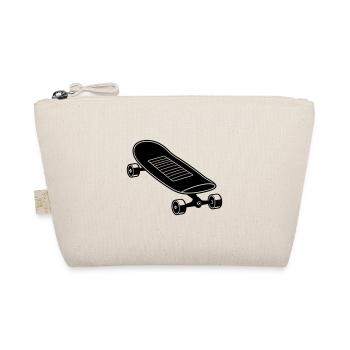 Skateboard - Bio-Täschchen - Natur - Vorne