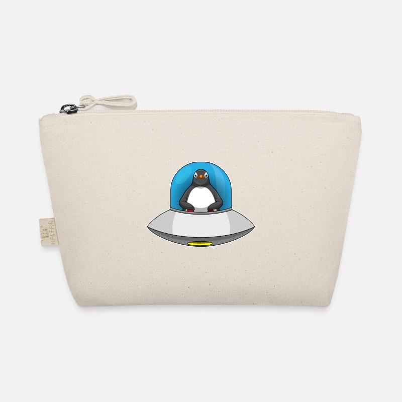 Penguin Spaceship Space Organic Pouch