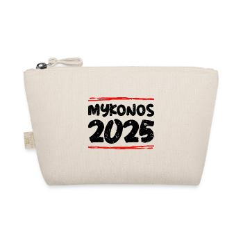 Mykonos 2025 Spruch - Bio-Täschchen - Natur - Vorne