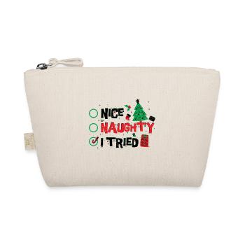 Nice Naughty I Tried - Noël - Trousse biologique - nature - Devant