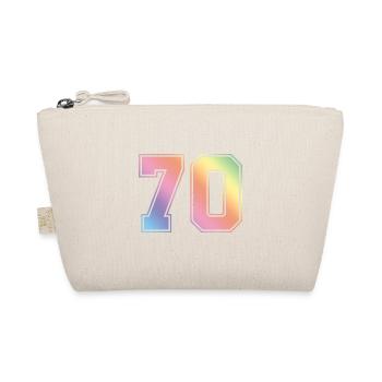 70 Number Colorful - Organic Pouch - nature - Front