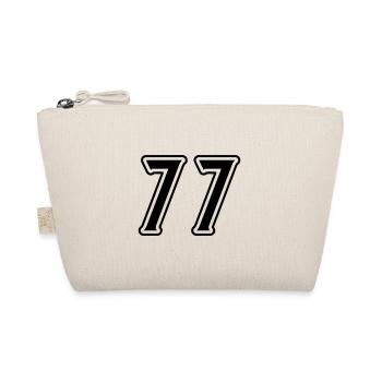 77 Number Symbol - Organic Pouch - nature - Front