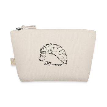 Hedgehog Comic Animal - Organic Pouch - nature - Front