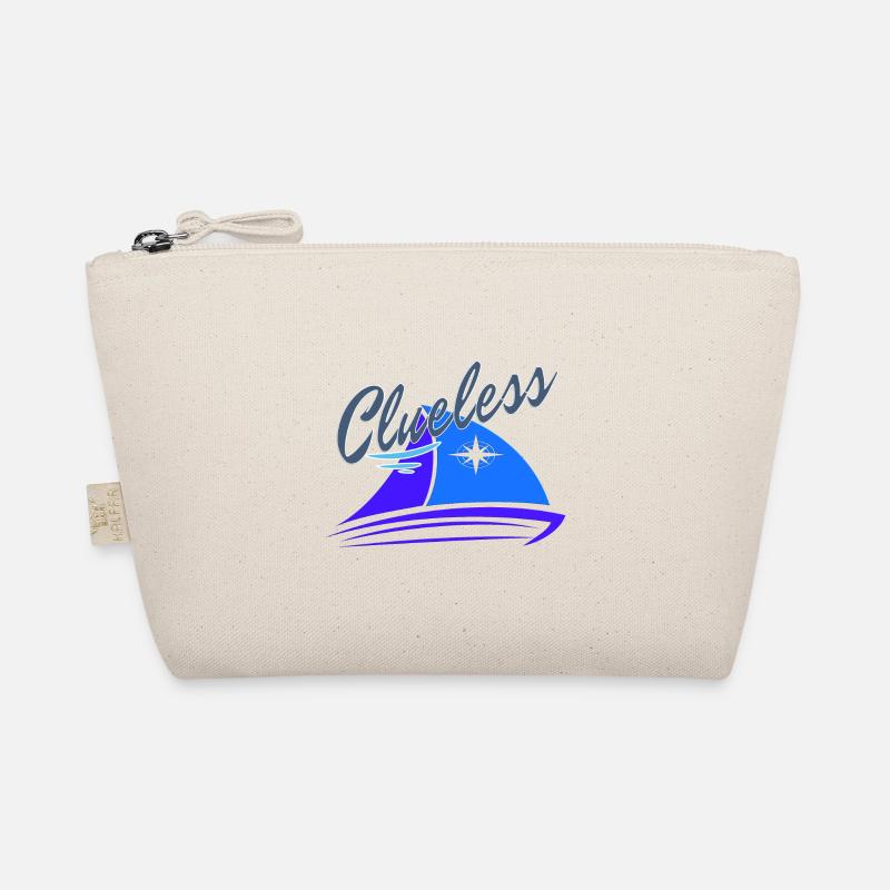 Clueless Typ auf Segelboot Segler Boot Skipper Bio-Täschchen