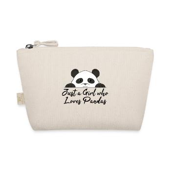 Panda Mädchen Unglaublich Liebe Herz I Geschenk - Bio-Täschchen - Natur - Vorne
