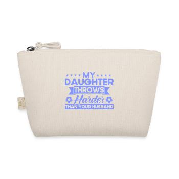 Daughter Sports Fan Mother Gift - Organic Pouch - nature - Front