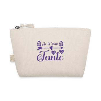 Je t'aime tante, Cadeau tante, cadeau tata. - Trousse biologique - nature - Devant