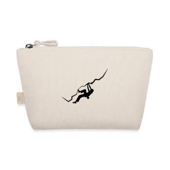 Vintage Bouldern Boulderer Klettern Kletterer - Bio-Täschchen - Natur - Vorne