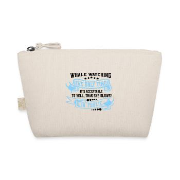 Whale watching design for whales - Organic Pouch - nature - Front