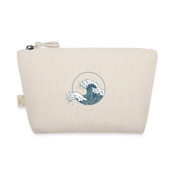 Surf AF Surfer irony on the Japanese wave - Organic Pouch - nature - Front