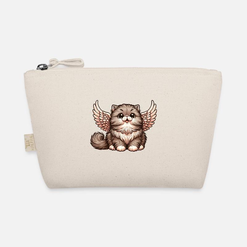 Chat persan ange fourrure moelleuse Trousse biologique