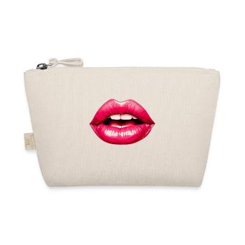 Sinnliche Lippen für einen Frauen und Männer - Bio-Täschchen - Natur - Vorne