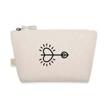 Heart Arrow - Organic Pouch - nature - Front