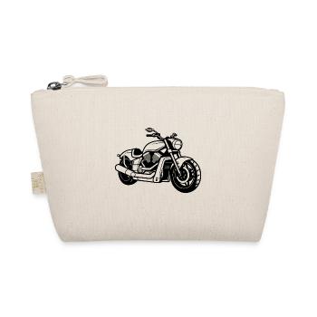 Motorrad Biker - Bio-Täschchen - Natur - Vorne