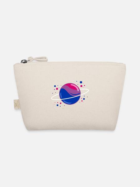 Bisexueller Weltraumplanet Bisexual Pride - Bio-Täschchen - Natur