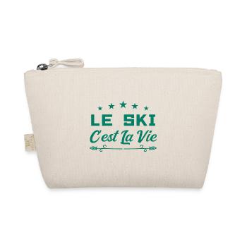 Le ski c est la vie - Trousse biologique - nature - Devant