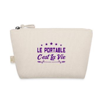 Le portable c est la vie - Trousse biologique - nature - Devant