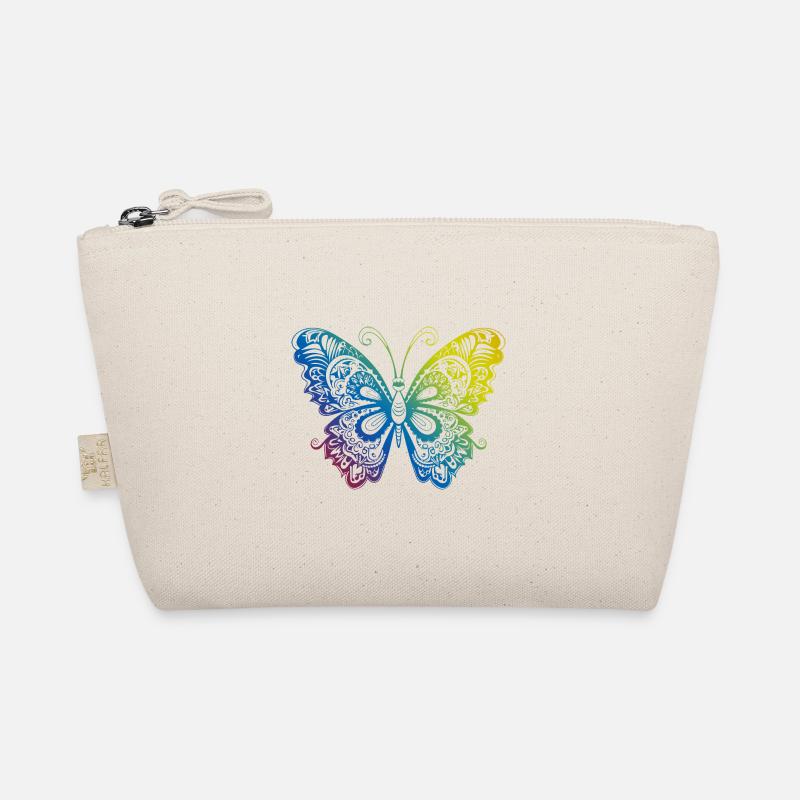 Butterfly Mandala Boho Organic Pouch