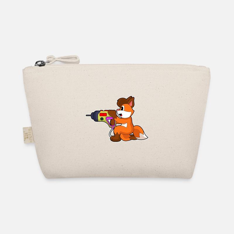 Fuchs Handwerker Bohrmaschine Bio-Täschchen