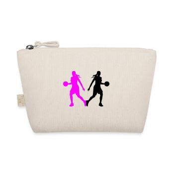 Basketball Player Silhouette Basketball Player Fra - Organic Pouch - nature - Front