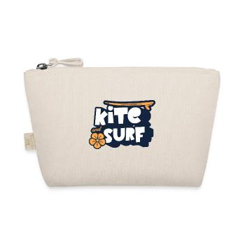 Kitesurfing Kitesurfer Kitebsurf - Organic Pouch - nature - Front