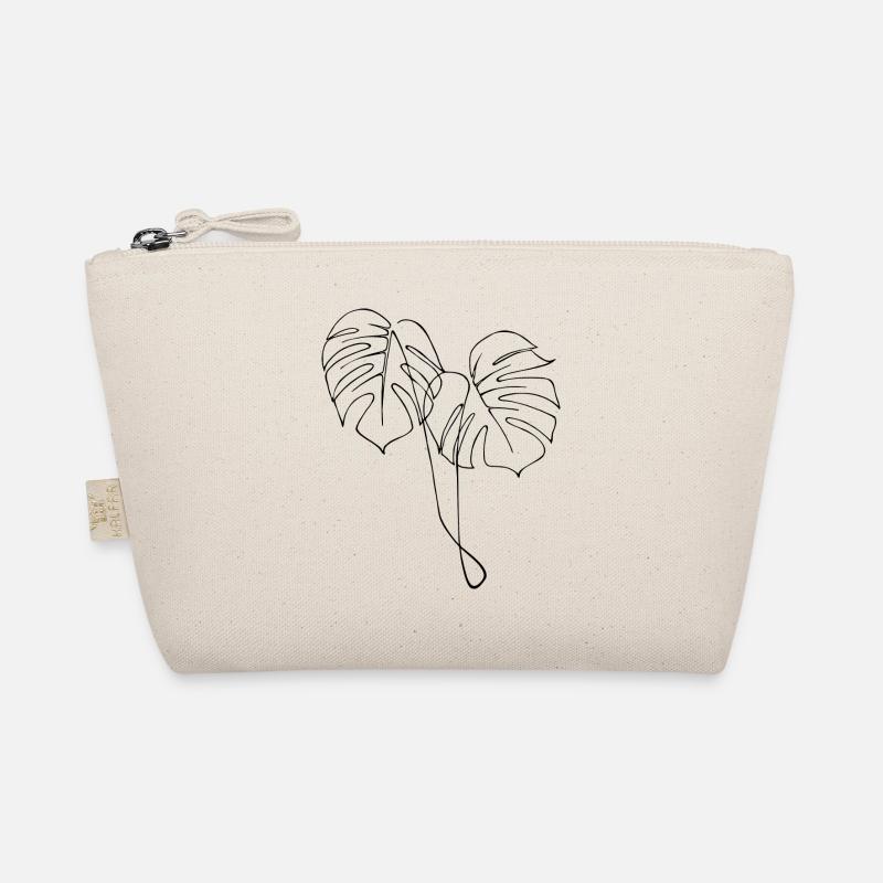 Monstra oneline Art - Organic Pouch - nature