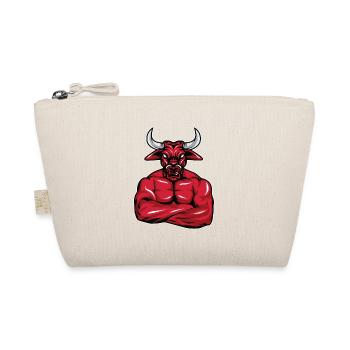 Bodybuilder Stier Muskeln Fitness Geschenk - Bio-Täschchen - Natur - Vorne