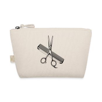 schere kamm stylist symbol - Bio-Täschchen - Natur - Vorne