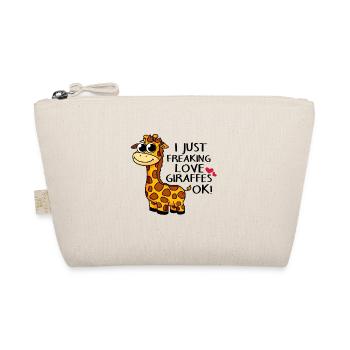 J'aime les girafes girafe cadeau - Trousse biologique - nature - Devant
