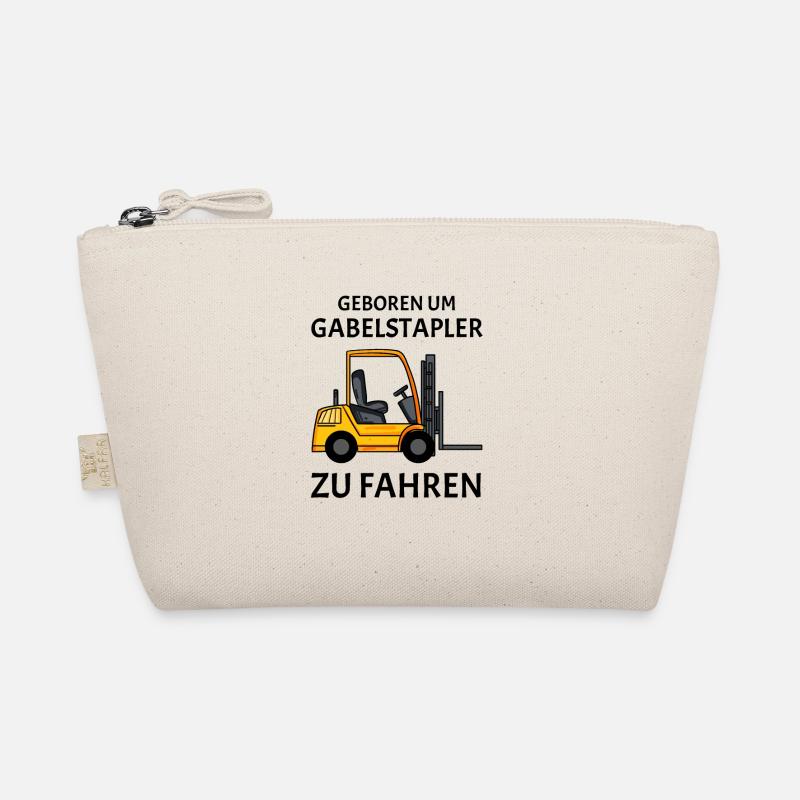 Gabelstapler Stapler Shirt - Bio-Täschchen - Natur