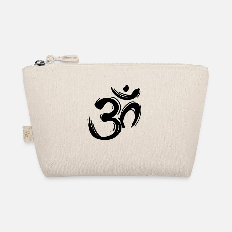 Om Zeichen schwarz Bio-Täschchen