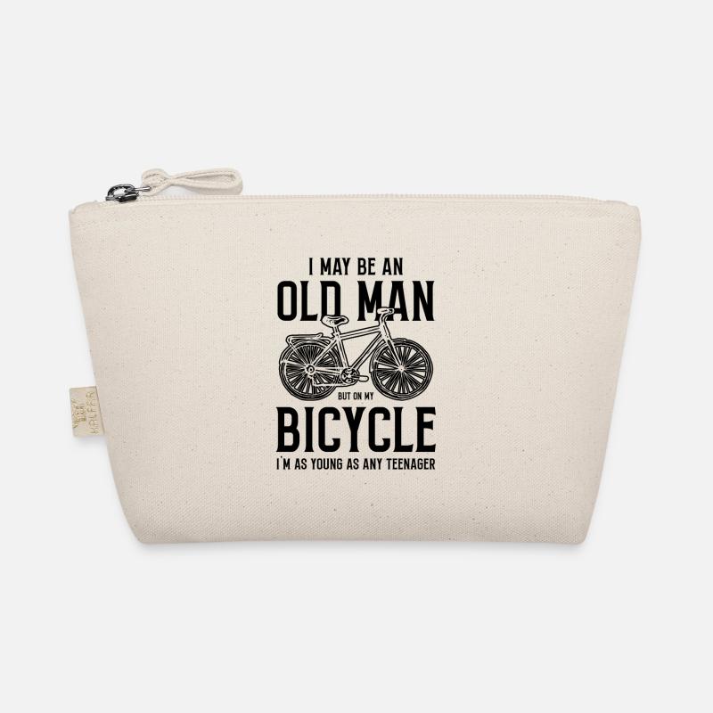 Bicycle old man opa Organic Pouch