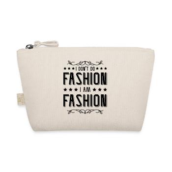 Fashion slogan clothes - Organic Pouch - nature - Front