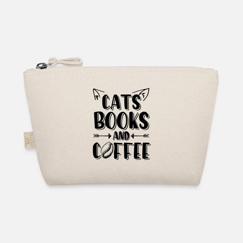 cats books coffee Organic Pouch