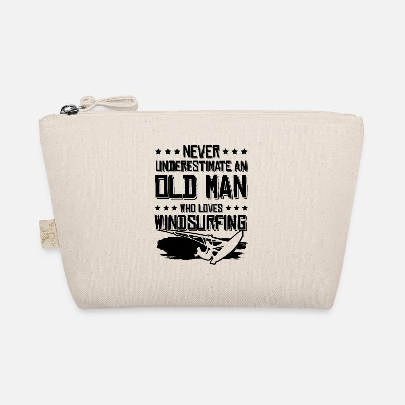 old man windsurfing Organic Pouch