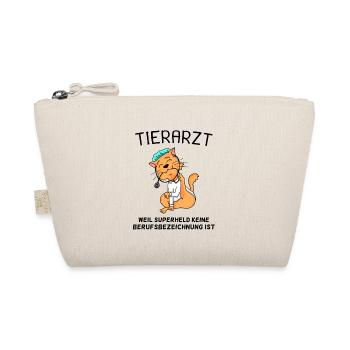 Tier Tierarzt Tiermedizin Geschenk - Bio-Täschchen - Natur - Vorne